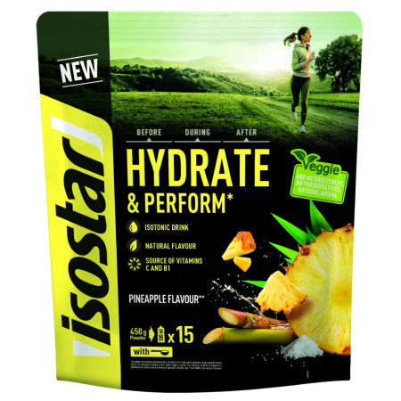 Boisson isotonique en poudre Isostar Hydratace & Výkon 450 g jaune