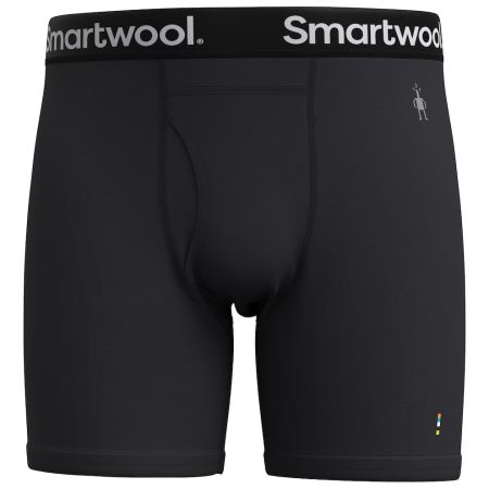 Caleçons fonctionnels homme Smartwool M Everyday Merino Boxer Brief Boxed noir BLACK