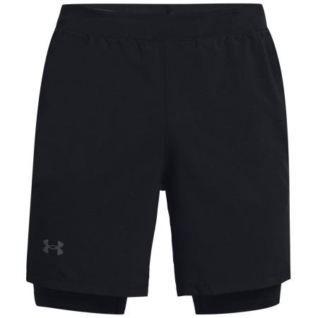 Short homme Under Armour Launch SW 7'' 2N1 Short vert Black / Black / Reflective