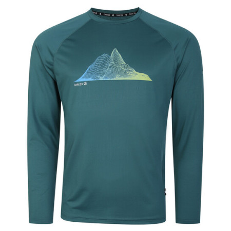 T-shirt homme Dare 2b Righteous III LS Tee bleue MediteranGrn (L7W)