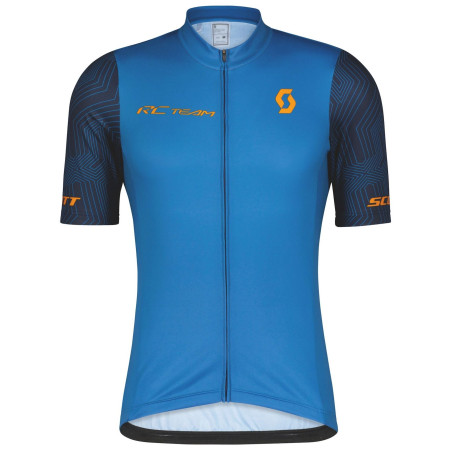Maillot vélo homme Scott M's RC Team 10 SS bleu / orange storm blue/copper orange