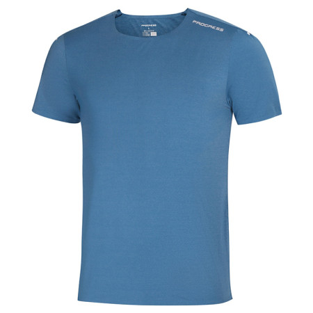 T-shirt homme Progress Technic bleue petrol melír