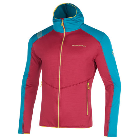 Sweat-shirt homme La Sportiva Upendo Hoody M (2023) bleue / rouge Sangria/Crystal