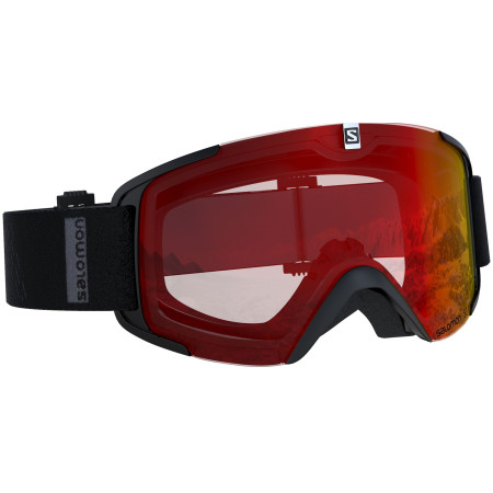 Masques ski Salomon Xview Black Mid Red
