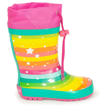 Bottes enfants Pidilidi Rainbow mix1 mix barev