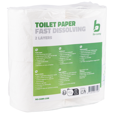 Papier hygiénique Bo-Camp Toilet paper 4 rolls blanc