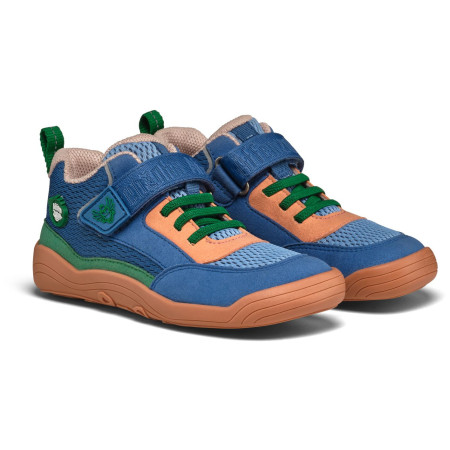 Chaussures enfant Affenzahn Sneaker Vegan Cheerly brun / bleu Bird of Paradise