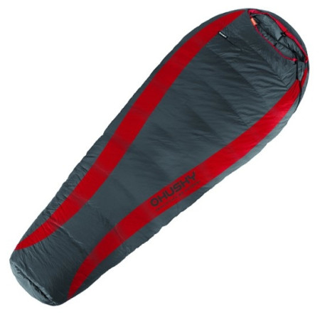 Sac de couchage en plumes Husky Down -30°C rouge / gris
