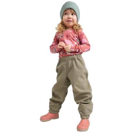 Pantalon softshell enfant Reima Oikotie Greyish Green