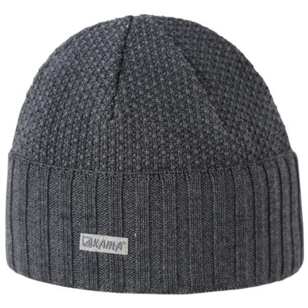 Bonnet laine mérinos Kama A 199 gris foncé graphite