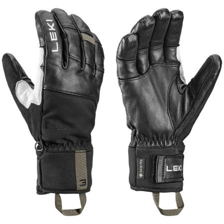 Gants ski Leki Montera Pro GTX noir black-white-burnt olive