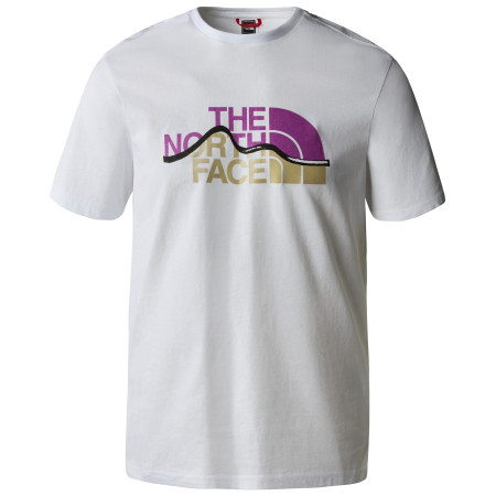 T-shirt homme The North Face Mountain Line Tee - Eu blanc TNFWHT/PURPLECACTUSFLOWER