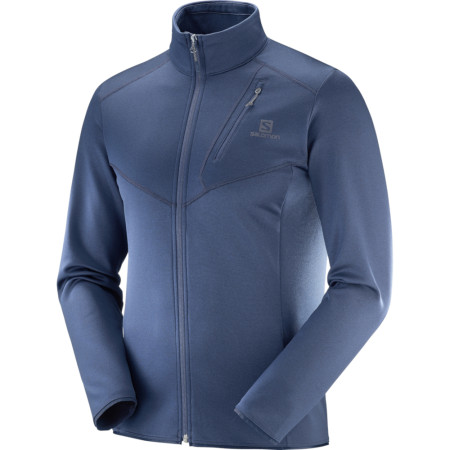 Sweat-shirt homme Salomon Discovery Fz bleu foncé Nightish