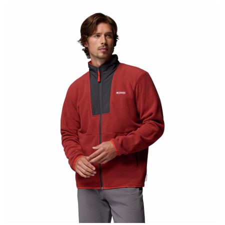 Sweat-shirt homme Columbia Sequoia Grove™ Ii Fz Fleece rouge Red Oxide, Shark