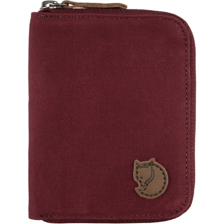 Portefeuille Fjällräven Zip Wallet rouge foncé Bordeaux Red