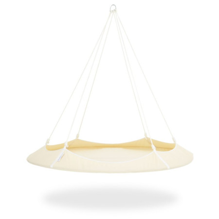 Chaise hamac Hamaka.eu Hangout Pod beige krémová /bílá lana