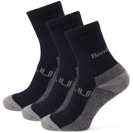 Chaussettes Zulu Bambus Trek M 3-pack vert black