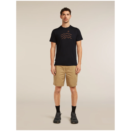 T-shirt fonctionnel homme Icebreaker Merino Blend 125 Cool-Lite™ Sphere SS Tee Across the Peaks