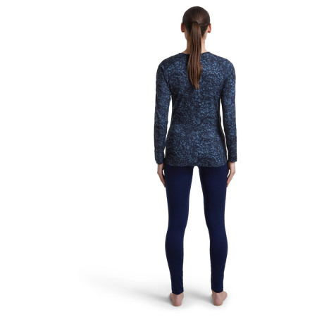 T-shirt fonctionnel femme Icebreaker Women M 200 Oasis LS Crewe Moss BloomAOP