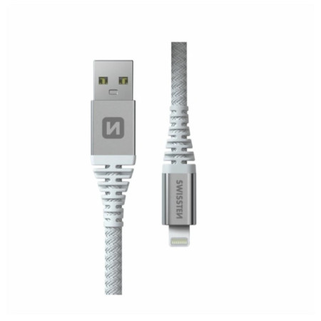 Câble Swissten Kevlar USB / Lightning 1,5 m blanc white