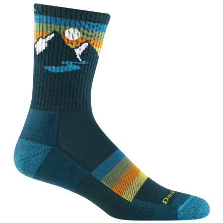 Chaussettes homme Darn Tough Sunset Ridge Micro Crew bleu bottle