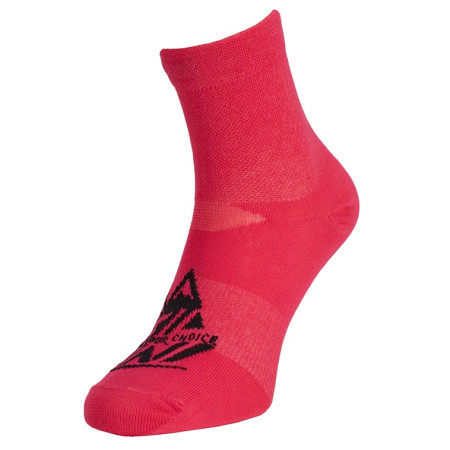Chaussettes Silvini Enduro Orino rouge fuchsia-black