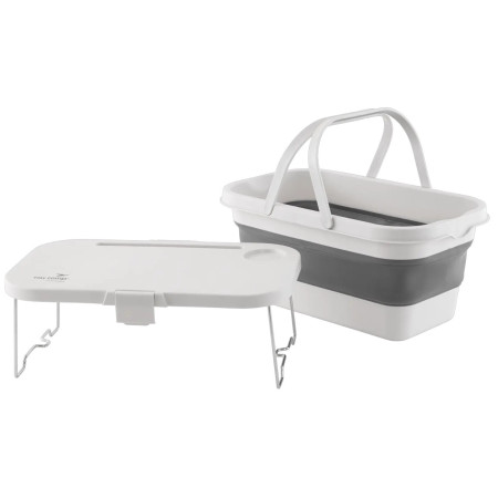 Set pique-nique Easy Camp Picnic Basket & Table blanc