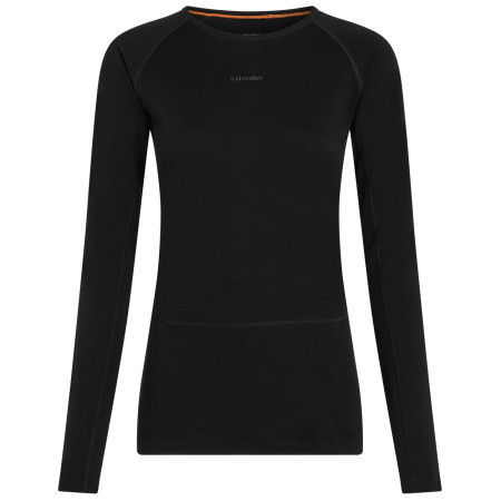 T-shirt fonctionnel femme Icebreaker Women Merino 200 ZoneKnit LS Crewe noir Black