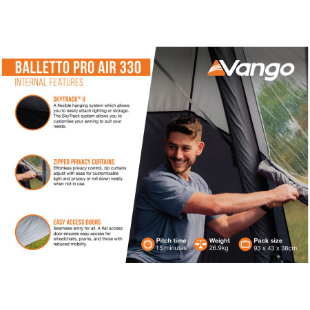 Tente caravane Vango Balletto Pro Air 330