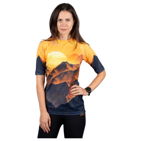 T-shirt fonctionnel femme Drexiss All Sunset Yellow Coolmax jaune