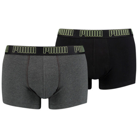 Caleçon homme Puma Basic Trunk 2P 2021 girs fluo yellow / grey