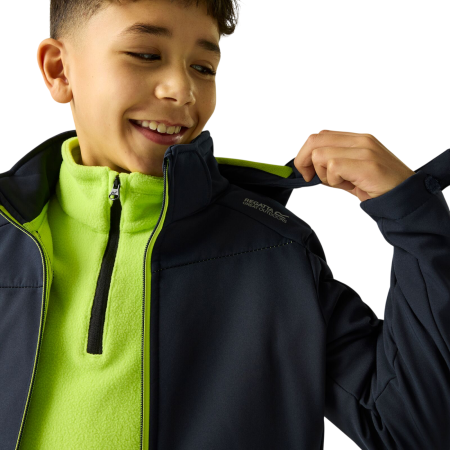 Veste softshell enfant Regatta Haydenbury Navy (Wild Lime)