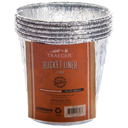 Accessoire barbecue Traeger BUCKET LINER 5 PACK argenté
