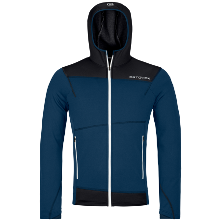 Sweatshirt fonctionnel homme Ortovox Fleece Light Hoody M bleu / noir Deep Ocean