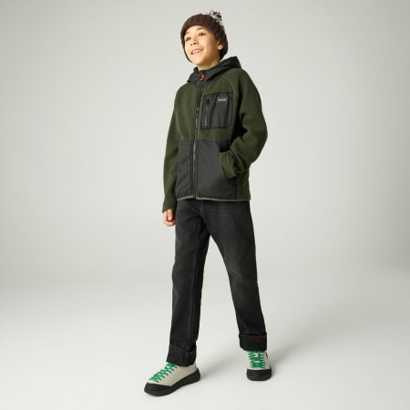 Sweatshirt enfant Regatta Munro Hybrid Jacket DarkKhak/Blk
