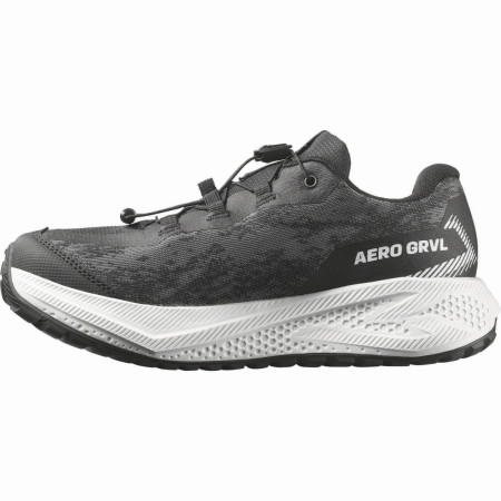 Chaussures enfant Salomon Aero Grvl Wp J Black-White-Black