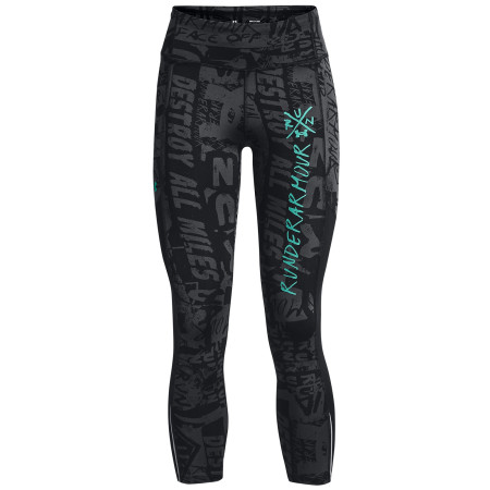 Leggings femmes Under Armour Destroy All Miles Ankle Tight girs Black / Black / Neptune