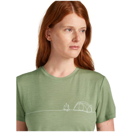 T-shirt fonctionnel femme Icebreaker W Mer 150 Tech Lite SS Tee Single Line C