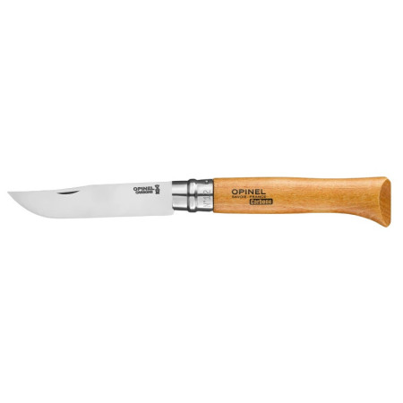 couteau pliant Opinel N°12 Carbon Viroblock natural