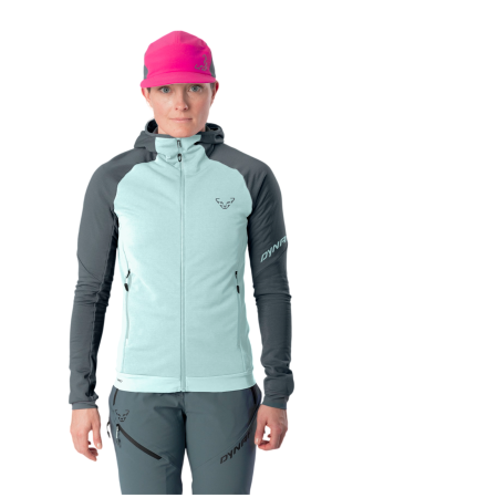 Sweat-shirt femme Dynafit Radical Ptc Hooded Jkt W bleu / bleue claire 0721 - cinder/3180