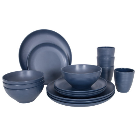 Set de vaisselle Bo-Camp Orville 16 pcs bleu Blue