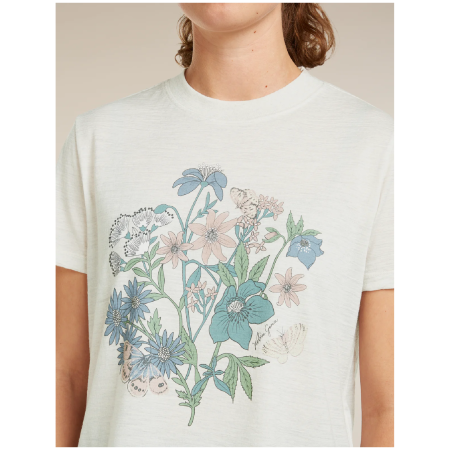 T-shirt femme Icebreaker Merino 150 Tech Lite SS Crop Tee NZ Flora
