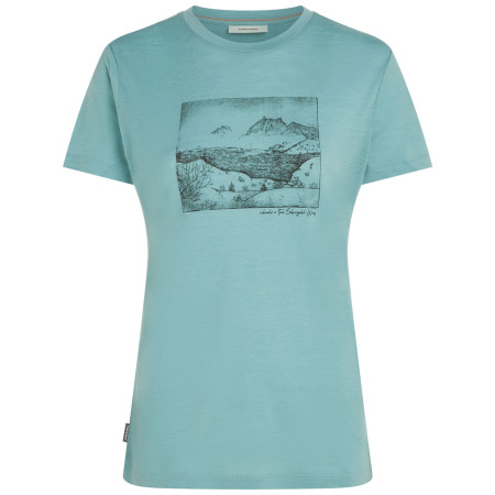 T-shirt femme Icebreaker Women Merino 150 Tech Lite SS Tee Terrain bleu clair Hydro