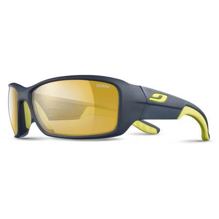 Lunettes soleil Julbo Run Zebra bleue DarkBlue/Yellow