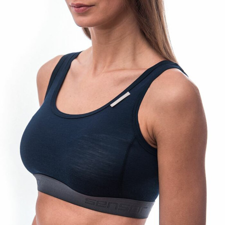 Soutien-gorge sport Sensor Merino Active Deep Blue
