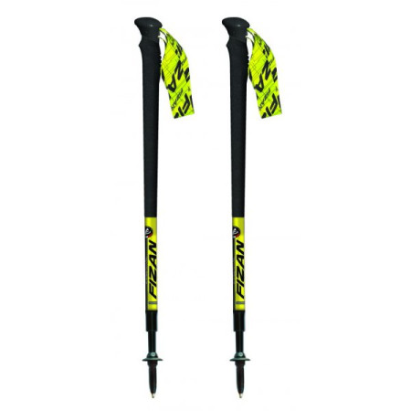 Bâtons randonnée Fizan Trail Essential noir / jaune