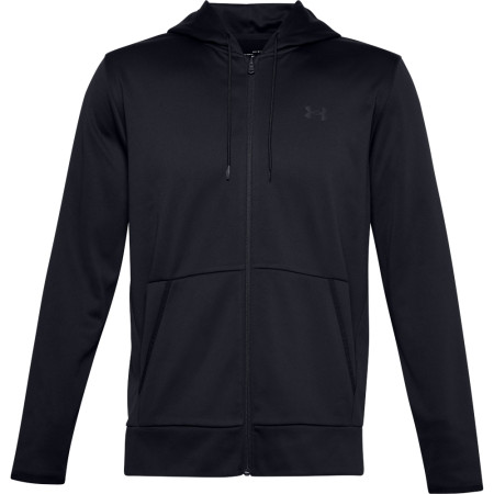 Sweat-shirt homme Under Armour Fleece FZ Hoodie vert Black//Black