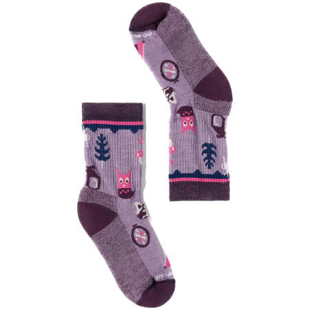 Chaussettes enfant Smartwool Kids' Hike Light Cushion Critter Cache C violet Purple Dawn