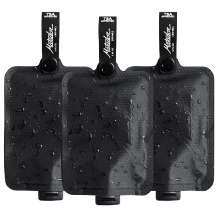Astuce voyage Matador FlatPak Toiletry Bottle (3 pk) noir Black
