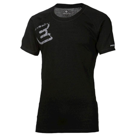 T-shirt fonctionnel homme Progress Progress NKR Print "E" potisk vert Black